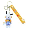 Venta al por mayor del fabricante Llavero de Astronauta de Anime Pvc Goma Blanda Dibujo Animado Colgante de Llave DIY Muñeca 3D Colgante Pequeño