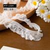 Vendas Diretas na Fábrica 2. 3cm Branco em estoque ultra-fino peixe seda fungo elástico roupas femininas renda decorativa elástico