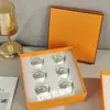 Cerámica de Lujo Ligero Transfronteriza Estilo Europeo Simple Serie H-home Turquía Seis Tazas de Té Pequeñas Phnom Penh Sala de Estar Oficina Taza de Té
