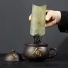 Tetera Púrpura Portátil con Una Tetera y Una Taza, Cambia de Color al Calentarse, Separación de Té y Agua, Taza de Preparación Rápida de Gran Capacidad, Juego de Té