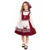 Fantasia Infantil Chapeuzinho Vermelho de Halloween Fantasia de Conto de Fadas Menina das Fósforos Roupa de Festa