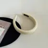 Elegante Faixa de Cabelo de Borda Larga Estilo Coreano para Mulheres com Toque de Luxo, Lantejoulas Finas com Brilho, Tiara de Coroa Alta, Acessório de Cabelo Versátil