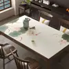 Nuevo Mantel de Imitación de Cuero de Silicona Estilo Chino, No Lavable, Impermeable, Resistente al Aceite, Resistente al Calor, Rectangular, para Uso Doméstico en Sala de Estar, Mesa de Comedor, Mantel para Mesa de Café