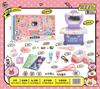 Bolsa de Maquiagem Infantil Brinquedo Bolsa de Mão de Princesa Bolsa Transversal Joias de Simulação Penteadeira de Brincar Roupa de Menina