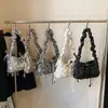 Bolsa Nube de Corea del Sur Bolso Cruzado Plegado para Mujer Nuevo Otoño e Invierno 2024 Chaqueta Acolchada de Algodón Plumón Ligera Bolso de Hombro/Axila Versátil