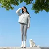 Chaqueta Ligera de Algodón con Capucha Tallas Grandes para Mujer Estilo Nuevo 2026 Estilo Suelto de Pareja Tacto de Alta Gama Ropa de Abrigo
