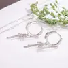 Brincos de Laço Cruzado Estilo Coreano para Mulheres, Luxo Leve, Brincos de Alta Qualidade, Brincos de Design de Nicho Atacado