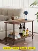 Mesa de centro de madera maciza, mesa de centro para sala de estar, mesa de té para uso doméstico, mesa de centro pequeña para apartamentos pequeños, mesita de noche, mesa de té, mesa auxiliar pequeña combinada, mesa baja