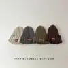 Gorros de Lana para Niños y Niñas en Otoño e Invierno, Cortavientos y Cálidos, Gorros de Orejeras de Punto con Agujeros Tendencia Coreana, Gorros Anti-Frío