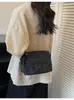Bolso Cruzado de Moda Nuevo 2026 para Mujer, Bolso Cuadrado Pequeño Versátil y Sencillo para el Trabajo con Letras Bordadas, Bolso de Hombro