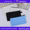Bolsa de lona simples de cor sólida para lápis bolsa de lona atacado material escolar para estudantes bolsa de armazenamento de lápis personalizada pode adicionar logotipo