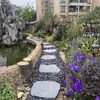 Pedra de Caminho para Gramado de Jardim Pátio Azulejos Redondos para Pés Parque Pavimentação Externa Pedras de Caminho para Quintal