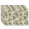 Amazon bordado transfronteiriço primavera e verão planta flor jogo americano decoração de mesa linho anti-incrustante isolamento térmico tapete vendas diretas da fábrica