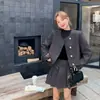 Traje de Lana de Dos Piezas de Moda para Invierno 2025, Conjunto de Lana Versátil de Alta Calidad que Reduce la Edad