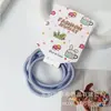 Paquete de 5 Gomas para el Cabello de Colores Caramelo Coreanas y Japonesas, Duraderas, de Alta Elasticidad, Básicas y Versátiles para Coletas de Niñas