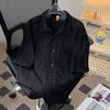 Camisa Artística de Encaje Calado de Verano 2024 para Hombre Diseño Nicho Transpirable Delgada Estilo Vacacional Camisa Casual