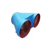 Distribuidor de aire para minería fabricado de chapa de acero, soldado, rígido e indeformable, con conmutación automática de doble ventilador, distribuidor de aire de hierro DN500
