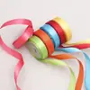 Cinta de Satín de 1 cm de Ancho 10 Colores Cinta para Regalo Cinta para Pastelería Caja de Regalo Cinta Decoración de Bodas Cinta Transfronteriza 5 Yardas/Rollo