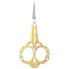 Tesouras requintadas de flor de ameixa vintage para bordado à mão, tesouras para ponto cruz, tesouras de fio de aço inoxidável, tesouras de chá domésticas portáteis