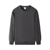 Sudadera de cuello redondo de color liso para hombre, para otoño e invierno, de comercio exterior, estilo coreano casual versátil, top tipo pullover holgado para primavera y otoño