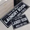 Alfombrilla de Cocina Temu Transfronteriza con Patrón de Líneas de Carta, Antideslizante para Platos, Encimera de Baño, Felpudo Absorbente para la Entrada