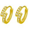Temperamento moda trueno relámpago aretes aretes aretes doble fila aretes de diamantes aretes aretes dulces fabricantes venta al por mayor