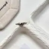 Anillo de plata de ley S925, estilo vintage, textura de estrella irregular para mujer, diseño de nicho, sensación de alta gama, único, anillo abierto para el dedo índice, novedad