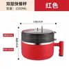 Copo selado para fast food de aço inoxidável, lancheira de camada dupla com tampa, tigela de grande capacidade para macarrão instantâneo, tigela conveniente para estudantes e trabalhadores de escritório