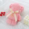 Toalha de Urso em Fleece Coral para Comércio Exterior, Brinde de Abertura de Evento Promocional, Caixa de Presente para Lembrancinhas de Casamento