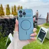 Funda Magnética para Teléfono con Ventana Grande Láser Adecuada para Apple 17 Pro Max con Bordes Suaves Electrochapados, Cobertura Completa para 16/15, y Protección de Lente para 11