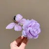 Nuevo Estilo Pinza para el Cabello de Flor Gerbera Artificial para Mujer, Pinza para Flequillo Lateral, Accesorio para el Cabello Dulce Versátil, Pinza de Pato Estilo Ins