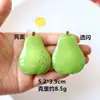 Adornos de Resina Transparentes con Purpurina para Frutas y Verduras Falsas, Accesorios para Manualidades, Pinzas para el Cabello Creativas, Imanes para Refrigerador, Materiales