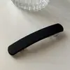 Simples fosco clipe de cabelo mola clipe para trás cabeça clipe de cabelo uma palavra moda meio-comprimento clipe de cabelo fixo de lado da menina