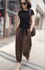 1008 # Conjunto de Pantalones Harem para Mujer, Nuevo Estilo Verano 2026, Camiseta de Manga Corta para Mujer, Holgado, Casual, Moderno y Elegante Conjunto de Dos Piezas