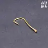 Acero de alto carbono doble contra-gancho Espina pago corriente gancho de pesca fabricantes Dorado pago corriente gancho simple curva hacia atrás Espina gancho de pesca