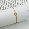 Pulseira Quadrada de Zircônia em Formato de Coração de Aço Inoxidável Europeia e Americana de Luxo Leve para Mulheres, Cor Dourada, Joias de Aço Titânio Não Desbotam Atacado