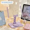 Soporte de Teléfono de Escritorio de Conejo Lindo Rotación de 360 Grados Plegable Disipación de Calor Soporte Universal para Tableta Persona Perezosa Viendo Series