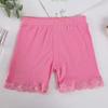 Novedad de verano pantalones de seguridad para niñas calzoncillos de algodón para niños shorts de encaje anti-luz leggings de tres puntos al por mayor