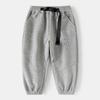Pantalones para Niños 2025 Primavera y Otoño Nuevos Pantalones Deportivos con Estampado de Letras para Niños Bebé Modernos
