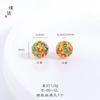 Acessórios DIY de ouro de longa data Xiangyun contas espaçadoras de cabaça da sorte vazadas contas redondas