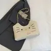 2026 Nuevo Bolso de Hombro Individual de Gran Capacidad Lindo Casual Moderno Personalizado Bolso Tote de Commuter para Estudiantes con Patrón Tejido