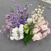 Arreglos Florales Artificiales para Bodas, Arcos en Forma de Cuerno, Columnas Florales Grandes, Flores de Cascada Estilo Bosque, Decoración de Escenario y Paisajismo para Salones de Bodas