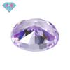 Huagang Gem 9A Forma de Huevo Flor de Hielo Morado Diamante de Alto Carbono Zirconio Ovalado Piedra Desnuda Anillo Piedra Principal Venta al por Mayor