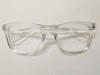 Monturas de Gafas Completamente Transparentes Gafas para Miopía Terminadas 100-600 Grados Blanco Cristal Lente Lisa Montura Cuadrada Montura Grande
