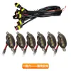 Luz de rede para carro rede para caminhonete veículo off-road modificação da face frontal luz diurna universal rede de luz LED pequena luz amarela reboque 346
