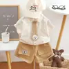 Ropa nueva para niños conjunto de manga corta para niños verano bebé infantil ropa para niños camisa de dibujos animados conjunto de dos piezas venta al por mayor
