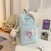 Mochila Bordada Linda Estilo Fresco para Estudiantes de Preparatoria para Niñas, Estilo Japonés Ligera de Gran Capacidad Casual para Tutorías
