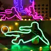 Nova luz de neon LED transfronteiriça para futebol, luz decorativa criativa para academia, luz de atmosfera para festa de fim de ano, fornecimento direto do fabricante