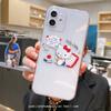 Hello Kitty para Apple 13 capa de celular xr feminina iPhone14/15promax tudo incluso transparente 11 furos finos