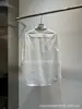 Decoración de Cadena de Perlas 2026 Principios de Primavera Nueva Moda Versátil Solapa Diseño de un Solo Botón Color Sólido Cadena Camisa Top